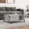 Image de vidaXL Table Basse, Table d'Appoint avec Rangement, Bout de Canapé avec Pieds, Meuble de Salon Salle de Séjour, Moderne, Gris Béton Bois d'Ingénierie