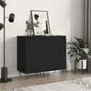 Image de Buffets 2 pcs noir 40x35x70 cm bois d'ingénierie