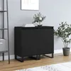 Image de vidaXL Buffets 2 pcs noir 40x35x70 cm bois d’ingénierie831071