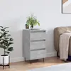 Image de vidaXL Buffet, Armoire Latérale avec 3 Tiroirs, Commode avec Pieds, Meuble de Rangement Salon Salle de Séjour, Moderne, Gris Béton Bois d'Ingénierie
