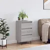 Image de vidaXL Buffet, Armoire Latérale avec 3 Tiroirs, Commode avec Pieds, Meuble de Rangement Salon Salle de Séjour, Moderne, Sonoma Gris Bois d'Ingénierie