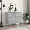 Image de vidaXL Buffets 2 pcs gris béton 40x35x70 cm bois d'ingénierie831157