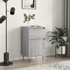 Image de vidaXL Buffet, Armoire Latérale avec Pieds, Meuble de Rangement, Organisateur de Salon Salle de Séjour Intérieur, Sonoma Gris Bois d'Ingénierie