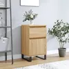 Image de vidaXL Buffet, Armoire Latérale avec Pieds, Meuble de Rangement, Organisateur de Salon Salle de Séjour Intérieur, Chêne Sonoma Bois d'Ingénierie 831170