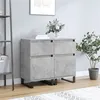 Image de vidaXL Buffets 2 pcs gris béton 40x35x70 cm bois d'ingénierie831173