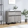 Image de Buffets 2 pcs sonoma gris 40x35x70 cm bois d ingénierie