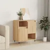 Image de vidaXL Buffet, Armoire Latérale avec Pieds, Meuble de Rangement, Organisateur de Salon Salle de Séjour Intérieur, Chêne Sonoma Bois d'Ingénierie 831183