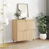 Image de vidaXL Buffet, Armoire Latérale avec Pieds, Meuble de Rangement, Organisateur de Salon Salle de Séjour Intérieur, Chêne Sonoma Bois d'Ingénierie 831207