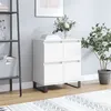 Image de vidaXL Buffet Blanc 60x35x70 cm Bois d'ingénierie831220