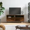 Image de Meuble TV chêne fumé 100x34,5x44,5 cm bois d ingénierie