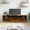 Image de Meuble TV chêne fumé 150x30x44,5 cm bois d ingénierie