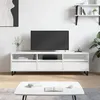 Image de Meuble TV blanc 150x30x44,5 cm bois d ingénierie