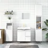 Image de Armoire de salle de bain blanc 30x30x190 cm bois d ingénierie