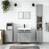 Image de Armoire de bain sonoma gris 58x33x60 cm bois d ingénierie