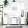Image de vidaXL Armoire de salle de bain blanc brillant 80x33x60 cm831630