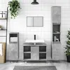 Image de Armoire salle de bain gris béton 80x33x60cm bois d ingénierie