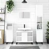 Image de vidaXL Armoire de salle de bain blanc brillant 80x33x60 cm831638