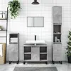 Image de Armoire salle de bain gris béton 80x33x60cm bois d ingénierie