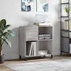 Image de vidaXL Platenkast 84,5x38x89 cm bewerkt hout grijs sonoma eikenkleurig831786