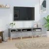 Image de vidaXL Meuble TV gris béton 150x30x44,5 cm bois d'ingénierie831913