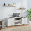Image de Armoire à disques blanc 121x38x48 cm bois d ingénierie