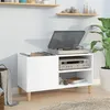 Image de Armoire à disques blanc 84,5x38x48 cm bois d ingénierie