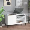 Image de Armoire à disques blanc 84,5x38x48 cm bois d ingénierie