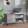 Image de Armoire à disques sonoma gris 84,5x38x48 cm bois d ingénierie