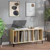 Image de vidaXL Platenkast 100x38x48 cm bewerkt hout sonoma eikenkleurig831984
