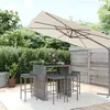 Image de vidaXL 7-delige Tuinbarset met kussens poly rattan grijs3187622