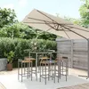 Image de vidaXL 7-delige Tuinbarset poly rattan en massief acaciahout grijs3187679