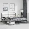 Image de vidaXL Bedframe met hoofdbord metaal zwart 183x213 cm352583