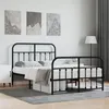 Image de vidaXL Cadre de lit métal avec tête de lit-pied de lit noir 120x190 cm 352593