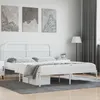 Image de vidaXL Cadre de lit métal avec tête de lit blanc 180x200 cm 352631