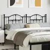 Image de vidaXL Tête de lit métal noir 160 cm 353474
