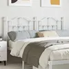 Image de vidaXL Tête de lit métal blanc 150 cm, tête de lit pour lit double, tête de lit blanche,, tête de lit en métal 353522
