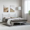 Image de vidaXL Bedframe met hoofdbord metaal wit 183x213 cm353591
