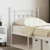 Image de vidaXL Tête de lit métal blanc 75 cm 353612