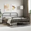 Image de vidaXL Bedframe met voetbord zonder matras metaal zwart 180x200 cm353657