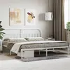 Image de vidaXL Bedframe met hoofdbord metaal wit 200x200 cm353691