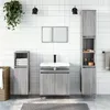 Image de Ensemble d armoires de salle de bain 3 pcs sonoma gris