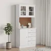 Image de vidaXL Buffet ALTA blanc 77x35x165 cm bois massif de pin 3187772