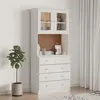 Image de vidaXL Buffet ALTA blanc 77x35x165 cm bois massif de pin 3187780