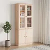 Image de Vitrine en verre ALTA 77x35x186,5 cm bois de pin massif