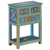 Image de Buffet turquoise 55x30x76 cm bois massif de manguier