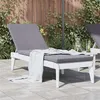 Image de Chaise Vidaxl en polypropylene non empilable non pliable H. 29 cm exterieur blanc