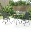 Image de vidaXL 3-delige Tuinset staal antracietkleurig3187975