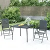 Image de vidaXL Ensemble à manger de jardin 3 pcs anthracite acier, ensemble de salle à manger, ensemble de salle à manger 3187977