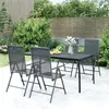 Image de vidaXL Ensemble à manger de jardin 5 pcs anthracite acier, ensemble de salle à manger, ensemble de salle à manger 3187982