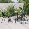 Image de vidaXL Ensemble à manger de jardin 5 pcs anthracite acier, ensemble de salle à manger, ensemble de salle à manger 3187988